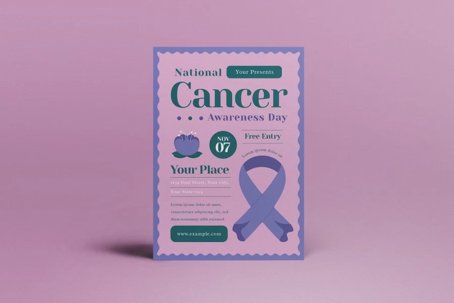 ست بروشور روز آگاهی از سرطان