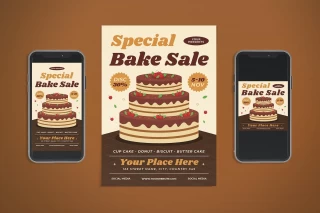 بروشور فروش ویژه کیک و شیرینی