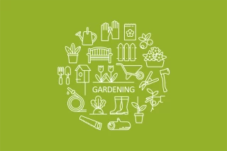 مجموعه آیکون های باغبانی و کشاورزی